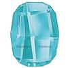 SWAROVSKI 2585 Graphic Flatback 10mm Aqua